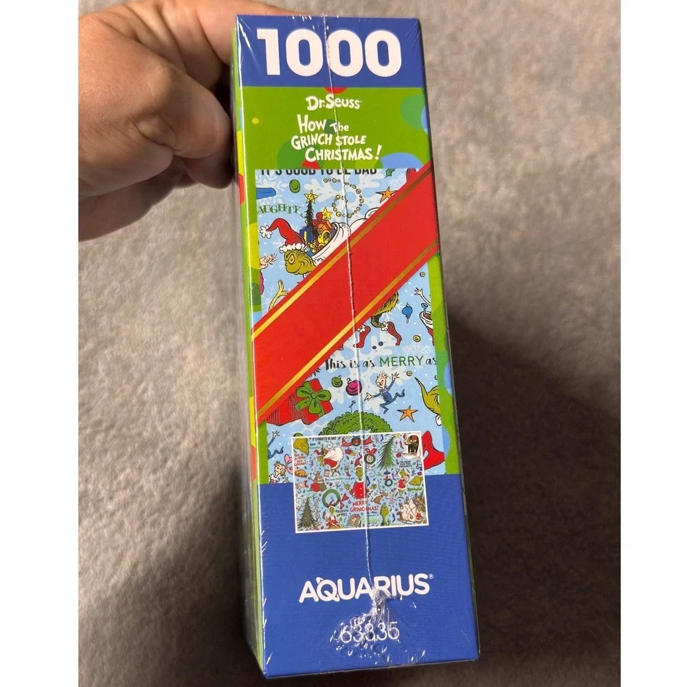 AQUARIUS HOW THE GRINCH STOLE CHRISTMAS! 1000 Pc‎ Jigsaw Puzzle Dr Seuss *NEW